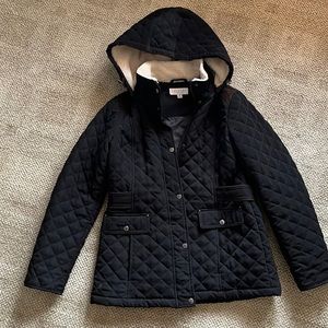 Laundry by Shelly Segal black quilted jacket. Perfect for fall!